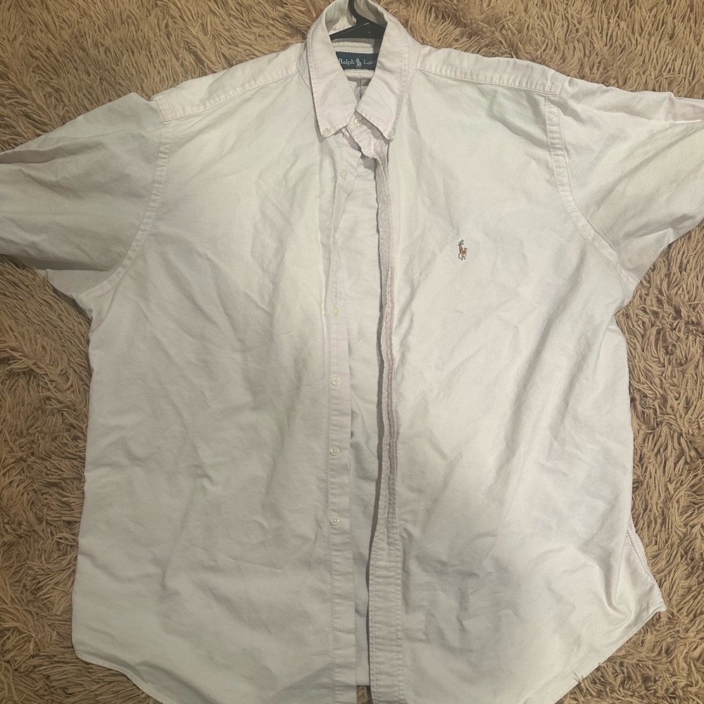 Vintage Used Pink Polo Ralph Lauren Button Down. XXL.